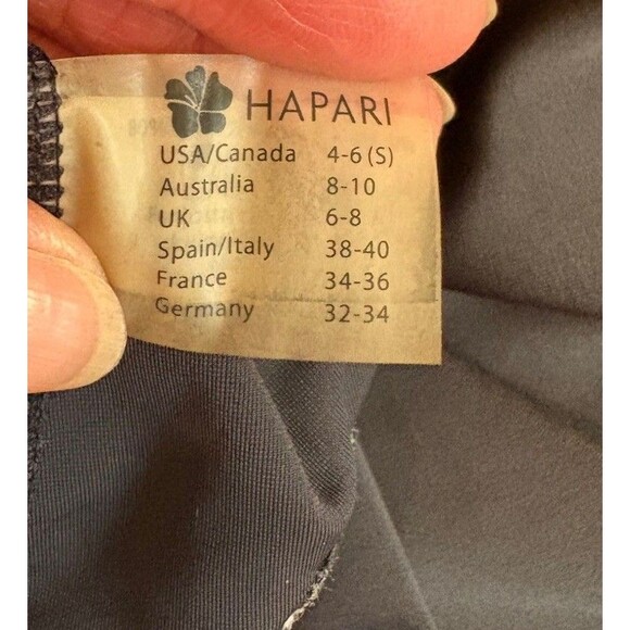 Hapari Black Swim Halter Tank Top, Bra Shelf Removable Pads, Open Back Size S - Picture 6 of 6